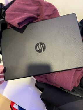 HP Black Textured Laptop with HP Logo
